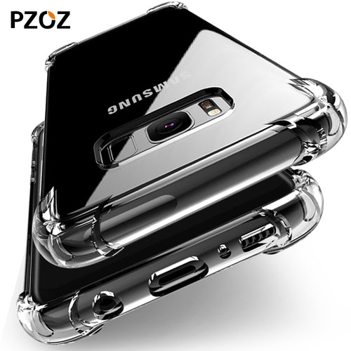 Pzoz for samsung galaxy s8 case silicone luxury shockproof