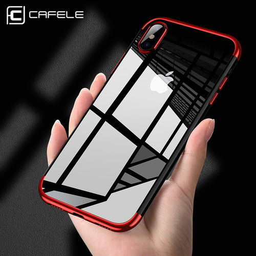 CAFELE Original phone Case for iPhone X Luxury Fashion Transparent TPU