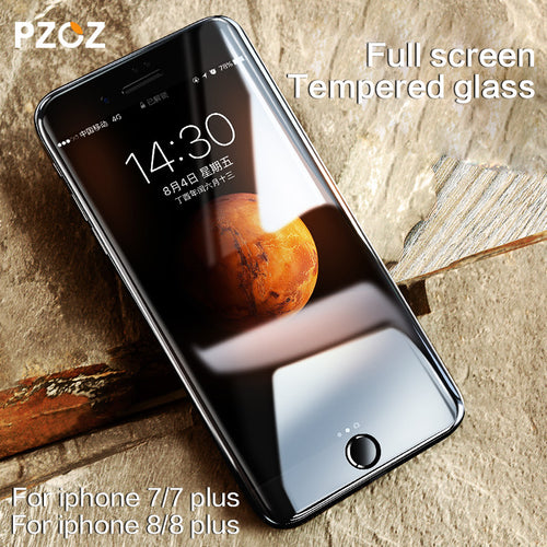 PZOZ For iphone 8 Glass Tempered Screen Protector Film