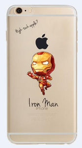 ciciber Phone Case Marvel and DC Comics Superhero Soft Transparent