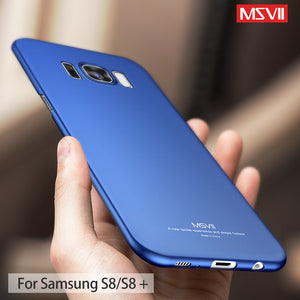 Msvii For Samsung S8 Case Luxury Full Hard Frosted PC Back Cover